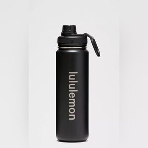 Lululemon Black back to life sport water bottle